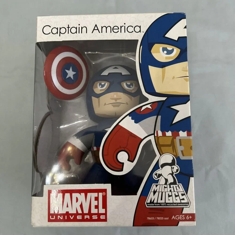Marvel Mighty Muggs Modern Captain America Figure Hasbro NIB 2008